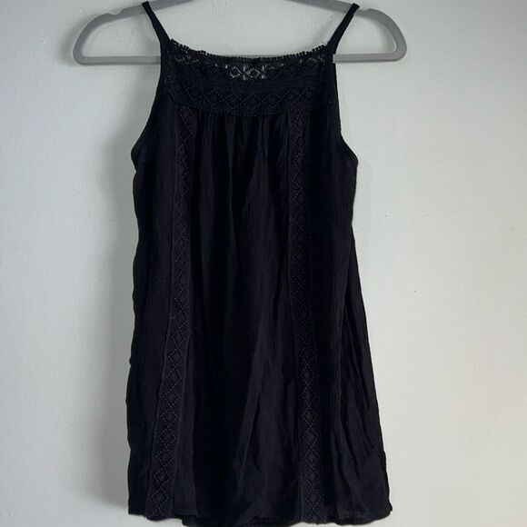 Maurices Crochet Trim High Neck Cami/Tank - Picture 1 of 7